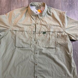 Men’s LL Bean Men's Khaki Button-Up Shirt